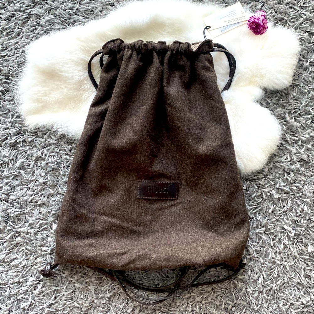 Women’s Brown Drawstring Backpack